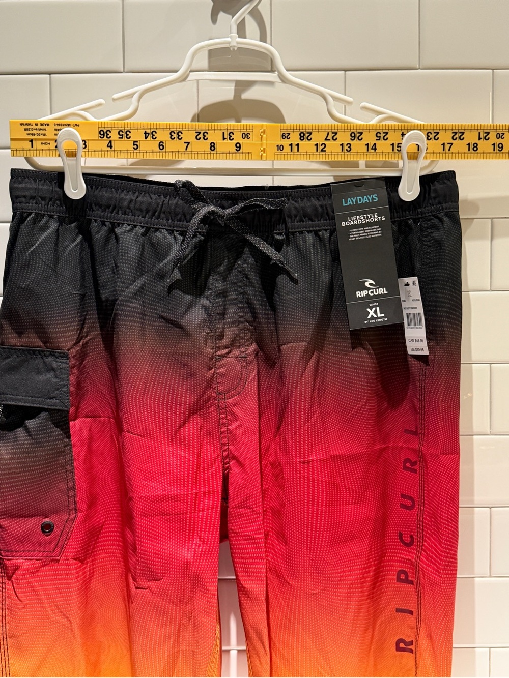 NWT XL Rip Curl Shock Easy Fit Men's Board Shorts Swim Trunks - Picture 3 of 6